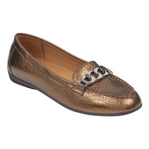 SOLD Easy Spirit Antiria Bronze Cobra Loafers